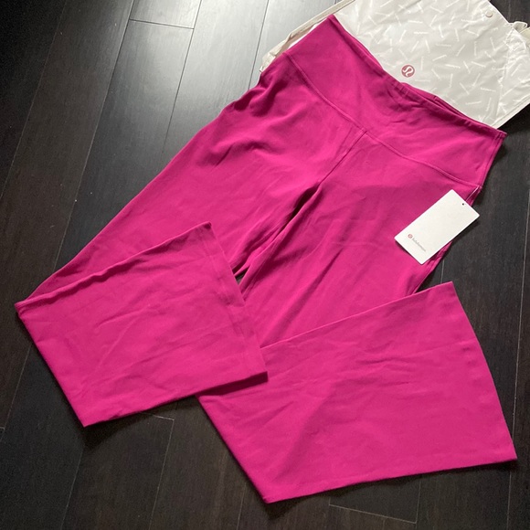 lululemon athletica Pants - LULULEMON GROOVE SUPER HIGH RISE FLARE *NULU IN MAGENTA PURPLE SZ 12 NWT